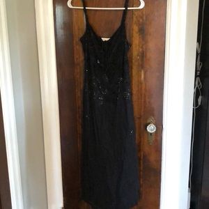 Beaded black gown
